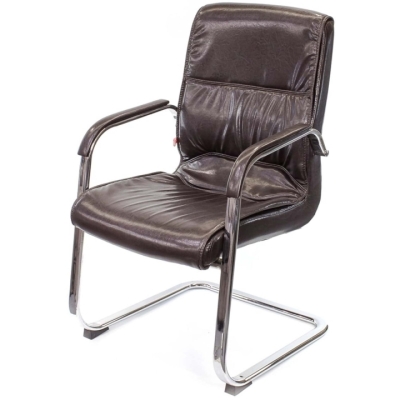 Крісло конференційне АКЛАС Спрінг CH CF (PU Темно-коричневий)