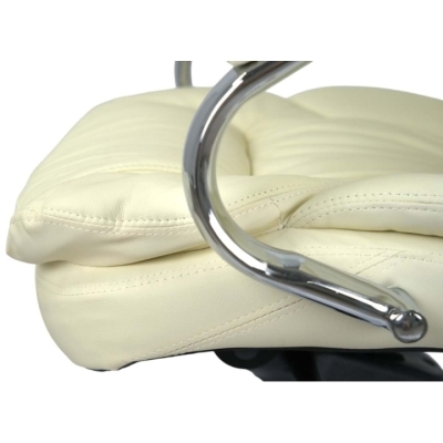 Кресло АКЛАС Тироль CH MB (Кожа LC-F Beige/PU Beige)