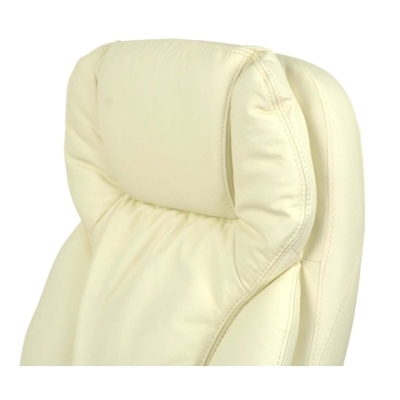 Кресло АКЛАС Тироль CH MB (Кожа LC-F Beige/PU Beige)