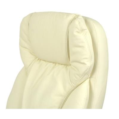 Кресло АКЛАС Тироль CH MB (Кожа LC-F Beige/PU Beige)