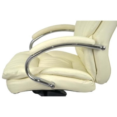 Кресло АКЛАС Тироль CH MB (Кожа LC-F Beige)