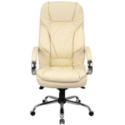 Кресло АКЛАС Тироль CH MB (Кожа LC-F Beige)