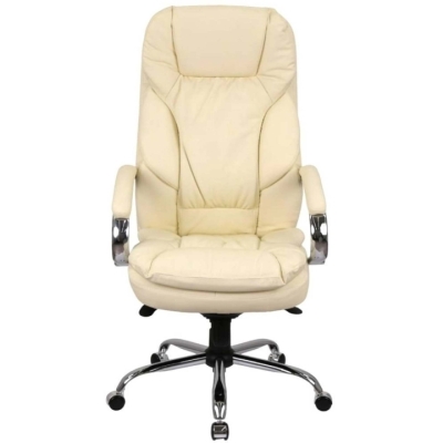 Кресло АКЛАС Тироль CH MB (Кожа LC-F Beige)