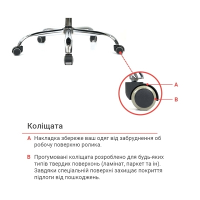 Кресло АКЛАС Флорида CH MB (Кожа LC-F Beige/PU Beige)