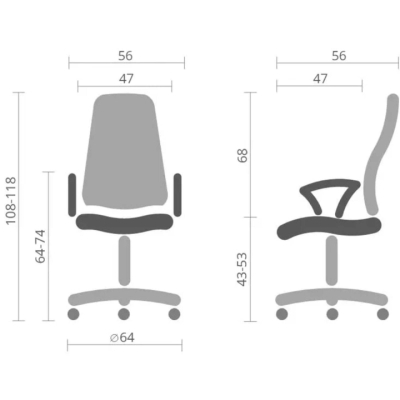 Кресло АКЛАС Гилмор СН TILT (Оранжевый/Черный)