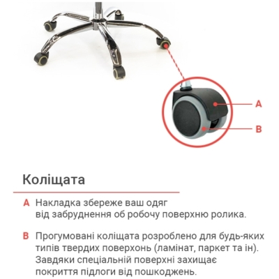 Кресло АКЛАС Крокус CH TILT Черное с серым