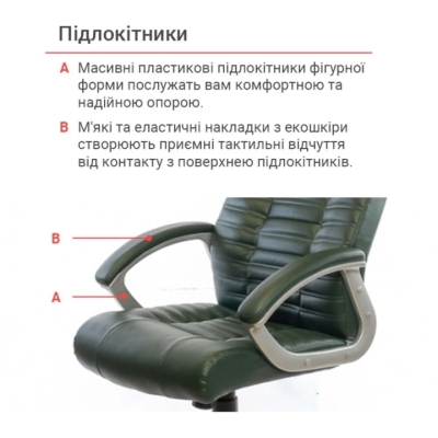 Кресло АКЛАС Атлант MP TILT (XY-7147) (PU Зеленый)