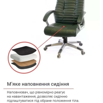 Кресло АКЛАС Атлант MP TILT XY-7147 (PU Зеленый)