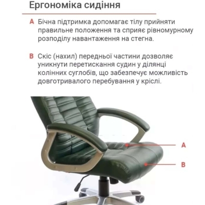 Кресло АКЛАС Атлант MP TILT XY-7147 (PU Зеленый)