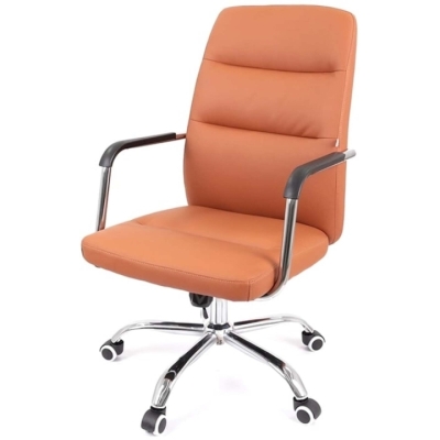 Кресло АКЛАС Натан CH TILT Коричневый (PU-светло-коричневый)