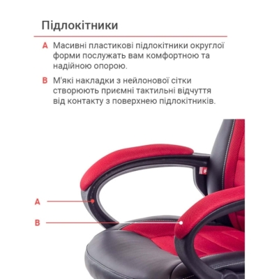 Кресло АКЛАС Астон PL TILT Красное