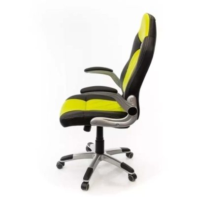 Кресло геймерское АКЛАС Форсаж 8 PL GTR TILT (PU Черный/салатовый)