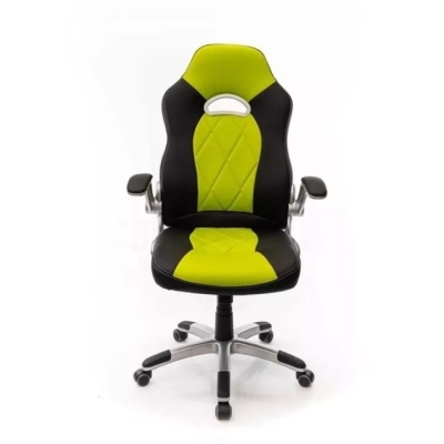 Кресло геймерское АКЛАС Форсаж 8 PL GTR TILT (PU Черный/салатовый)