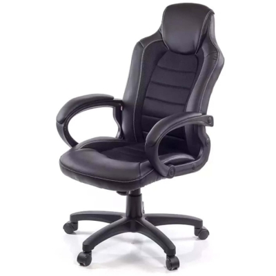 Кресло геймерское АКЛАС Астон PL TILT подростковое (Черный PU/Черный)