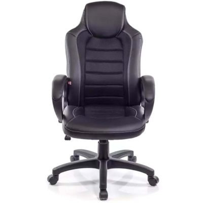 Кресло геймерское АКЛАС Астон PL TILT подростковое (Черный PU/Черный)