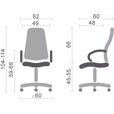 Кресло геймерское АКЛАС Анхель NEW PL TILT подростковое (Черный PU/Оранжевый)