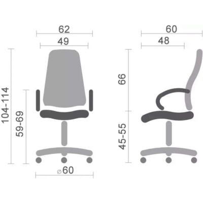 Кресло геймерское АКЛАС Анхель NEW PL TILT подростковое (Черный PU/Синий)