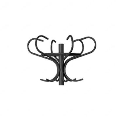 Вешалка напольная Новый Стиль Венеция 180x62x62 (Черный)