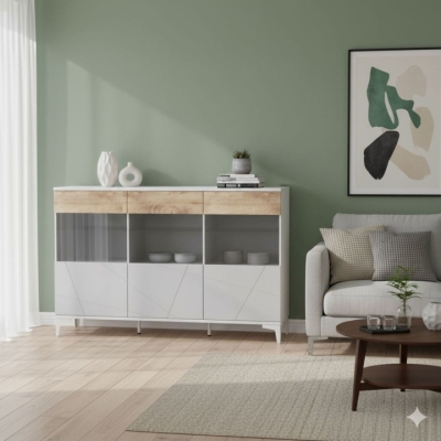 Греденция Art in Head Т3 Picassa 1700x1100x550 Пепельный софттач  (106050203)