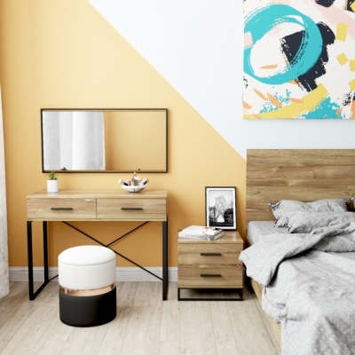 Стол туалетный Art in Head Asсet 1020x775x425 Дуб Барокко янтарный (AS13080000030)