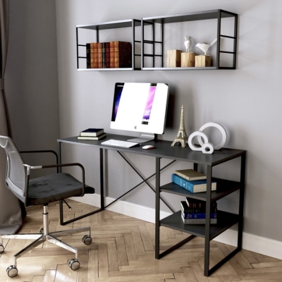 Стол письменный Art in Head Asсet 1400x500x730 Графит (AS11070000030)