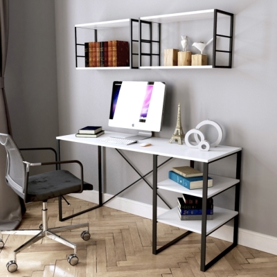 Стол письменный Art in Head Asсet 1400x500x730 Белый бриллиант (AS11010000030)