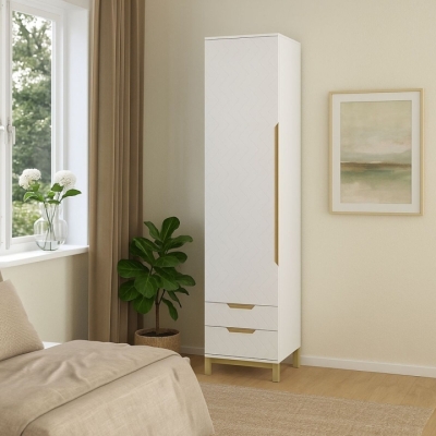 Пенал Art in Head  2 Swan (левый)500x2300x600 Белый супермат (105100201)