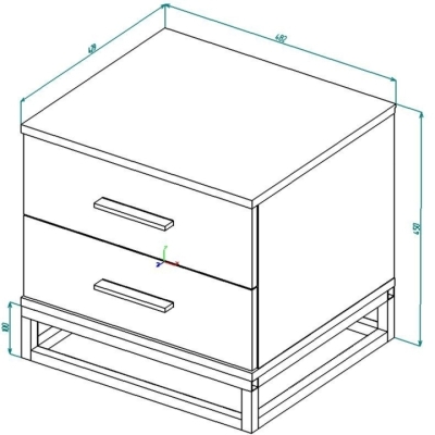 Тумба Art in Head Ascet 480x425x450 Белый бриллиант (AS15010000030)