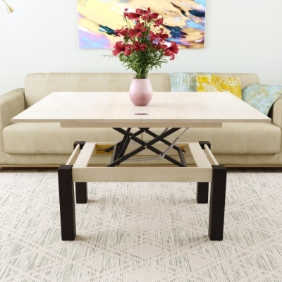 Стол-трансформер Art In Head B-Fly 900x510x600 Гикори Рокфорд светлый/Венге ноги (TB09060600230)