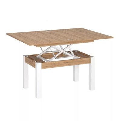 Купить Стол-трансформер Art In Head B-Fly 900x510x600 Дуб крафт золотой/Белые ноги (TB09121200110). Фото