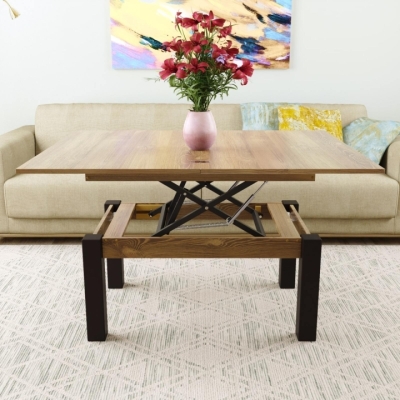 Стол-трансформер Art In Head B-Fly 900x510x600 Дуб Барокко янтарный/Венге ноги (TB09080800230)