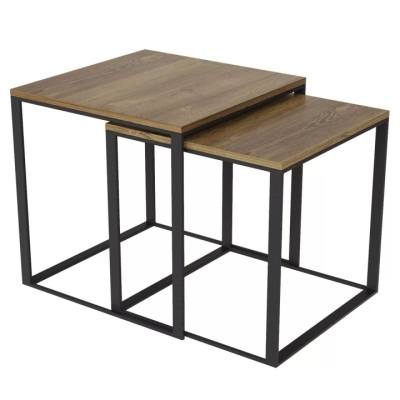 Стол журнальный Art In Head 2 в 1 Ascet 530x530x530 Дуб Барокко янтарный (AS14080000030)