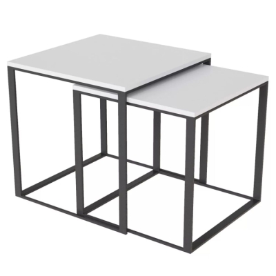 Стол журнальный Art in Head 2 в 1 Ascet 530x530x530 Белый бриллиант (AS14010000030)