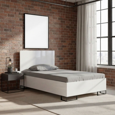 Кровать Art in Head 1,2 Ascet 1270x1000x2060 Белый бриллиант (AS07010000030)