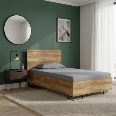 Кровать Art in Head 1,2 Ascet 1270x1000x2060 Дуб Барокко янтарный (AS07080000030)