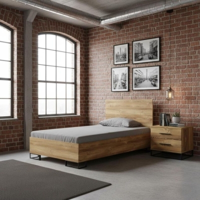 Кровать Art in Head 1,2 Ascet 1270x1000x2060 Дуб Барокко янтарный (AS07080000030)