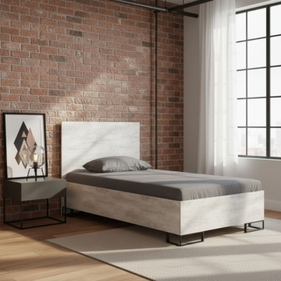 Кровать Art in Head 1,2 Ascet 1270x1000x2060 Ателье светлый (AS07040000030)