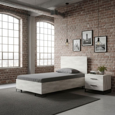 Кровать Art in Head 1,2 Ascet 1270x1000x2060 Ателье светлый (AS07040000030)