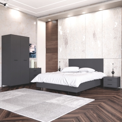 Кровать Art in Head 1,4 Ascet 1470x1000x2060 Графит (AS08070000030)