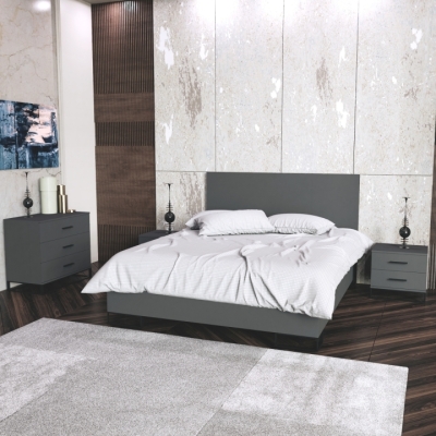 Кровать Art in Head 1,4 Ascet 1470x1000x2060 Графит (AS08070000030)