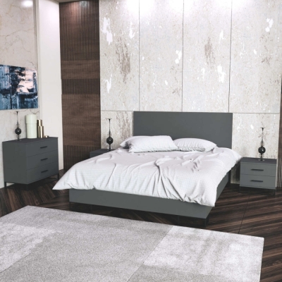 Кровать Art in Head 1,6 Ascet 1670x1000x2060 Графит (AS09070000030)