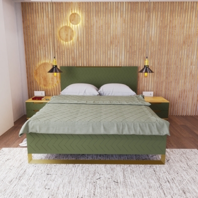Кровать Art in Head 1,6 Swan 1670x1100x2060 Бали зелёный (105070304)