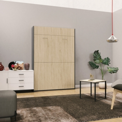 Кровать-трансформер Art in Head Mitra 1,4 1508x2154x2120 К - Антрацит / Ф - Дуб сонома (SM01021300000)