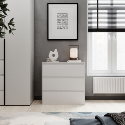 Комод Art in Head 3 Light 790x800x420 Белый бриллиант (LT01010000000)