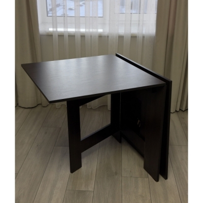  Кухонный стол-книжка "Слим" Дуб Венге (1500x770x750) Гамма стиль 