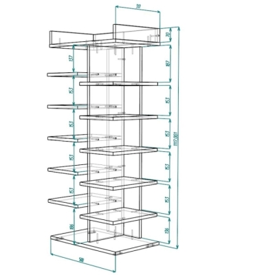 Полка для обуви Art in Head Light 317x1117x500 Белый бриллиант (LT05010000000)
