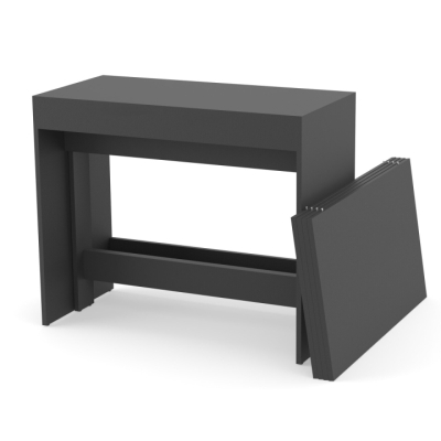 Обеденный раздвижной стол для кухни Неман ПИТОН Лайт Антрацит