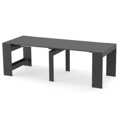 Обеденный раздвижной стол для кухни Неман ПИТОН Лайт Антрацит