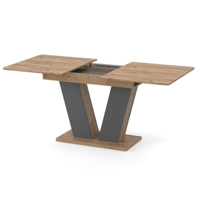 Стол раздвижной Неман ДЭН Дуб крафт золотой/Графит