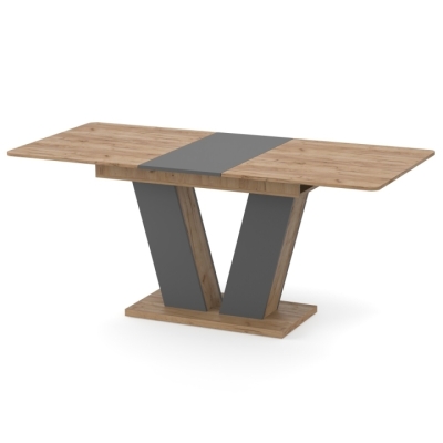 Стол раздвижной Неман ДЭН Дуб крафт золотой/Графит